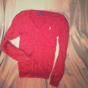 Red Ralph Lauren sweater! Sz small
